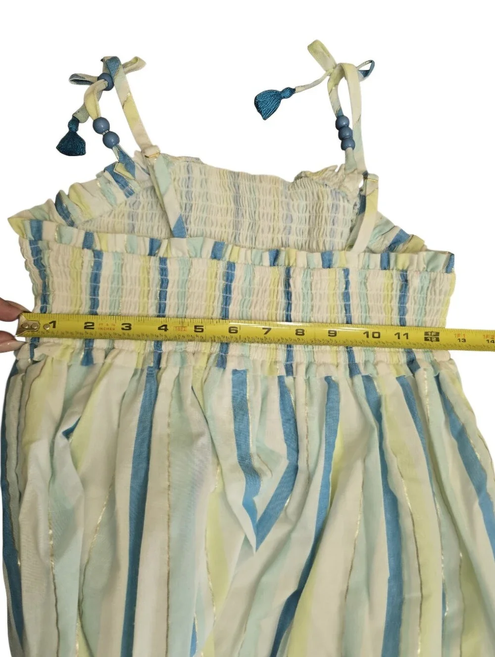 Girls HAUTE HIPPIE Striped Spaghetti Strap Boho Sundress sz 12